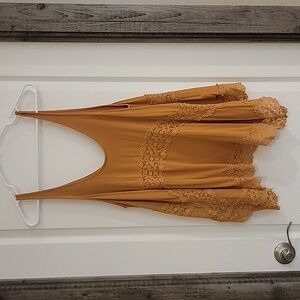 American Eagle Outfitters Large Mustard Tank